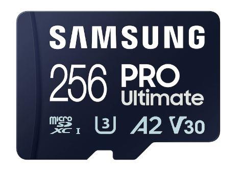 256 GB . microSDXC karta Samsung PRO Ultimate + SD adapter (