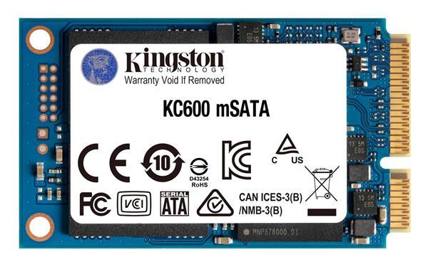 Kingston 1024GB SSD KC600 mSATA, 2.5" ( r520 MB/s, w500 MB/s