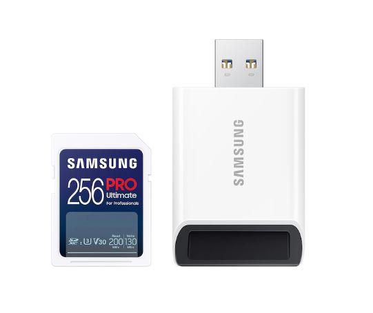 256 GB . SDXC karta Samsung PRO ULTIMATE Class 10 + čítačka