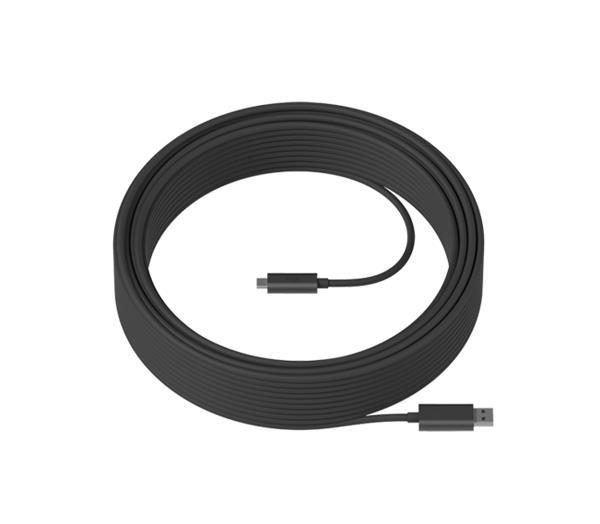 Logitech® Strong USB Cable - Graphite, 45m