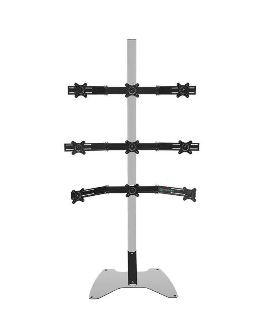 ONKRON Freestanding TV Stand Mount Arm for 9 Screens 18"-26"