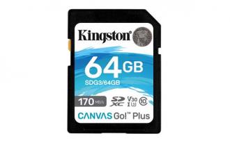 64 GB .SDXC karta Kingston . Canvas Go Plus