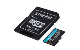 512 GB . micro SDXC karta Kingston . Canvas Go Plus, s adapt