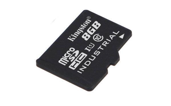 8 GB . microSDHC karta Kingston Industrial C10 A1 pSLC Card,