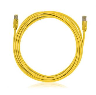 OEM patch kábel Cat6A, STP, LSOH - 7m , žltý