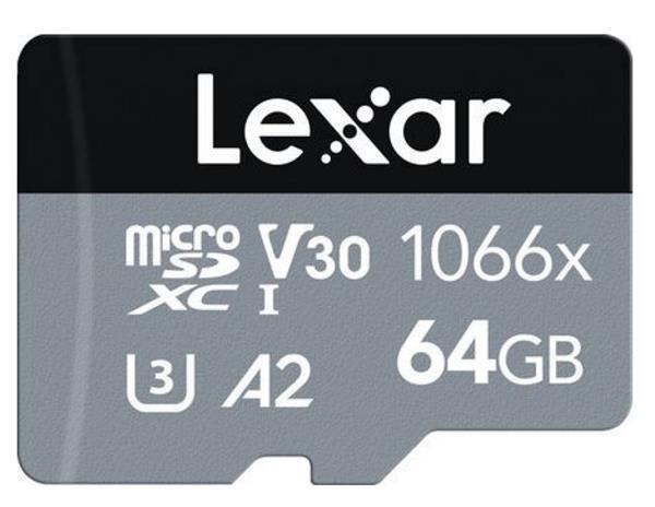 64GB Lexar® High-Performance 1066x microSDXC™ UHS-I, up to 1