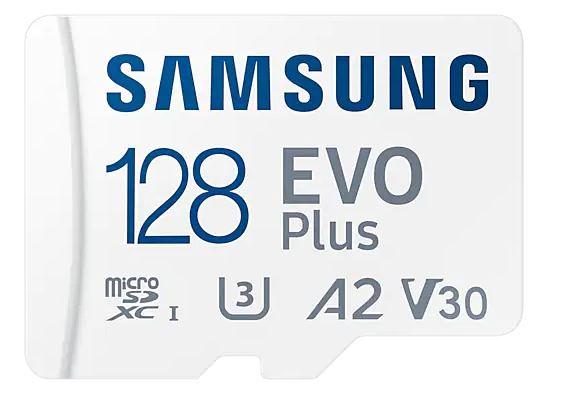 128 GB . microSDXC karta Samsung EVO Plus + adapter ( trieda