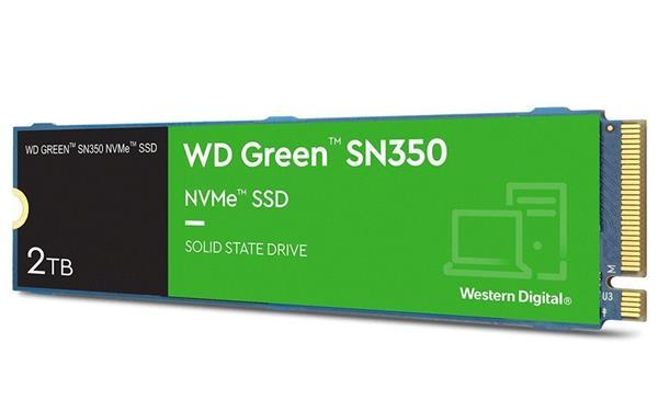 WD Green SN350 2TB SSD PCIe Gen3 8 Gb/s, M.2 2280, NVMe ( r3