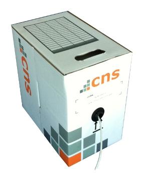 CNS kabel FTP, Cat5E, drát, PVC, Eca, box 100m - šedá