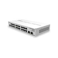 Mikrotik 24 Gigabit ports, 2 SFP+ cages and a desktop case –