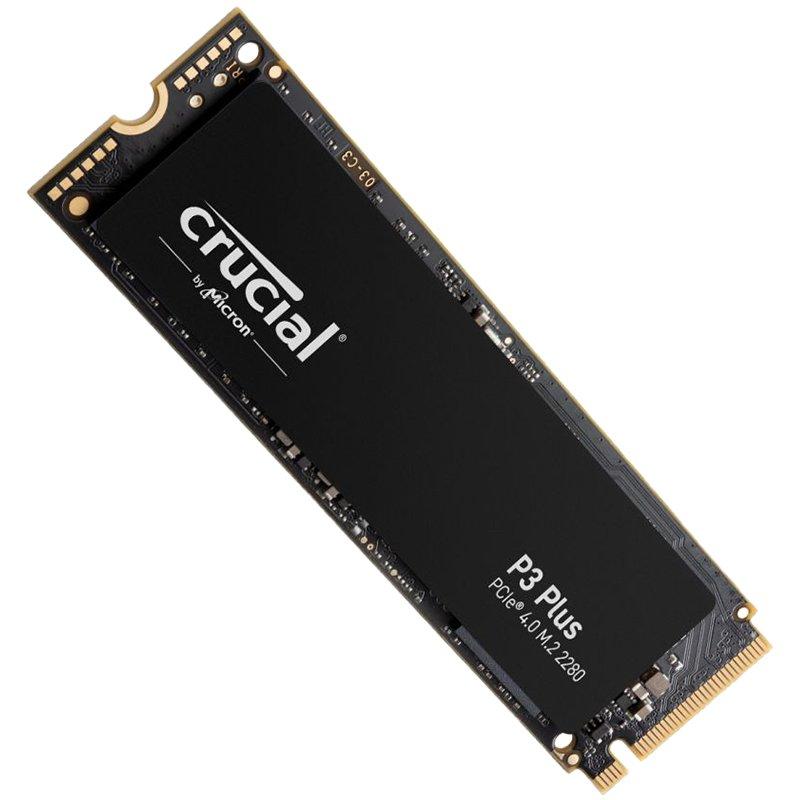 Crucial P3 Plus 500GB SSD PCIe NVMe M.2 2280, r4700MB/s, w19