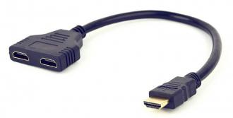 Gembird adaptér HDMI (M) na 2 x HDMI (F), kábel, pasívna roz