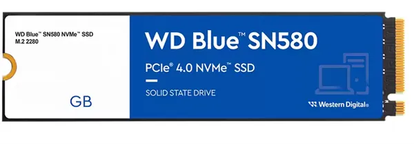 WD Blue SN580 1000GB SSD PCIe Gen4, M.2 2280, NVMe ( r4150MB