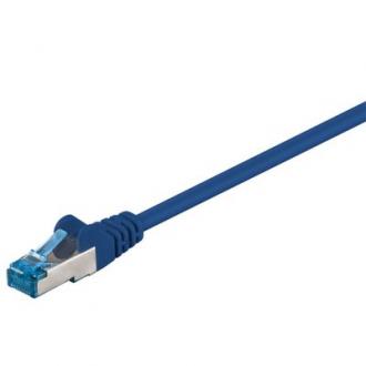 OEM patch kábel Cat.6A, SFTP, LS0H - 1m, modrý