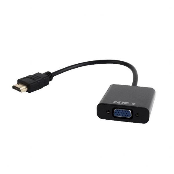 Gembird adaptér HDMI (M) na VGA (F) + audio, single port, ká