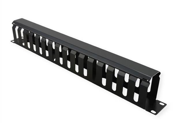 VALUE 19" Front Panel 1U with Patch channel 40 x 60 mm, blac