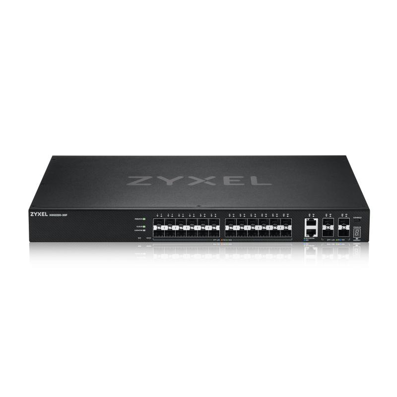 ZyXEL XGS2220-30F, L3 Access Switch, 24x1G SFP, 2x10mG RJ45,