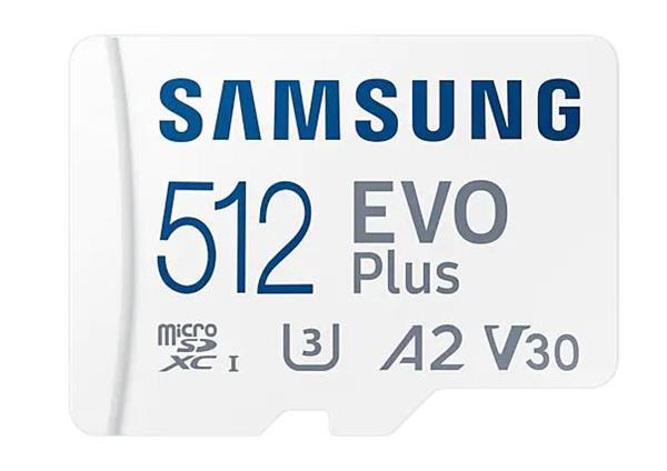 512 GB . microSDXC karta Samsung EVO Plus + adapter ( trieda