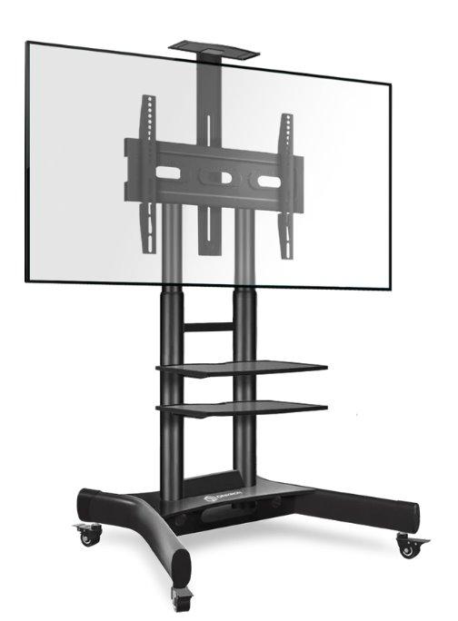 ONKRON Mobile TV Stand for 40-70” TVs with Wheels Shelves He