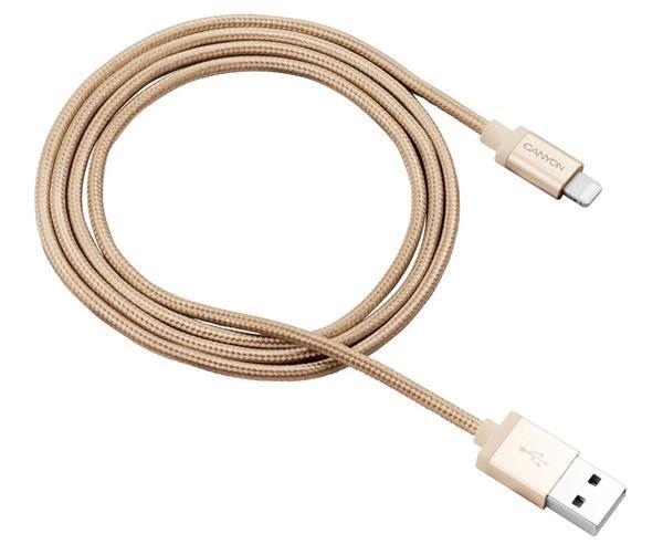 Canyon CNS-MFIC3GO, 1m prémiový opletený kábel Lightning/USB