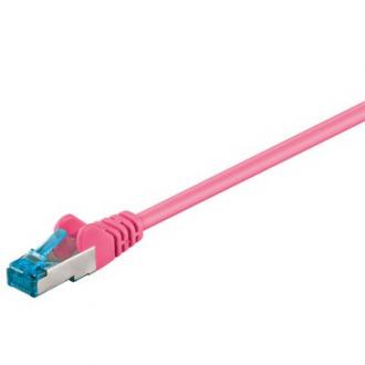 OEM patch kábel Cat.6A, SFTP, LS0H - 0,5m, purpurový
