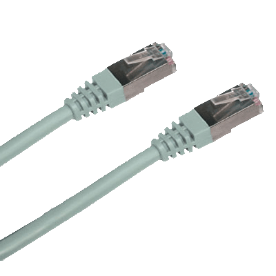 CNS patch kábel Cat6A, S-STP, LSOH - 7m , šedý