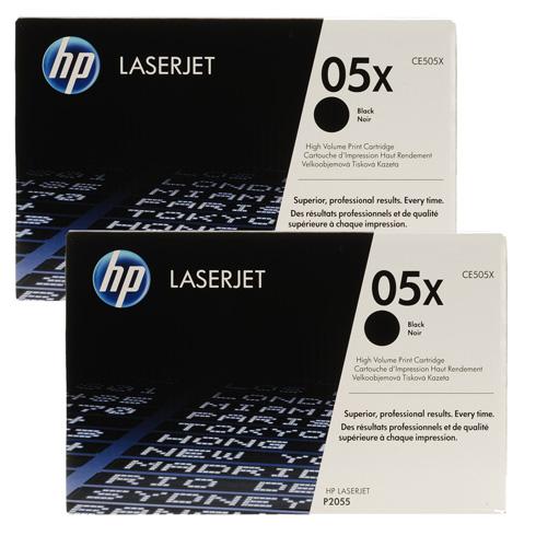 HP LaserJet CE505X Black Print Cartridge 2-pack
