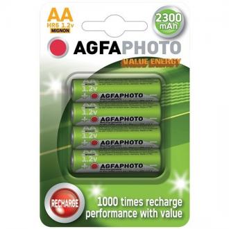 AgfaPhoto nabíjacie NiMH batérie 1.2V, AA, 2300mAh, blister