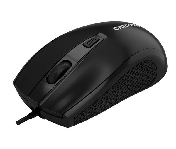 Canyon M-4, symetrická optická myš, USB, 1600 dpi, 4 tlačítk