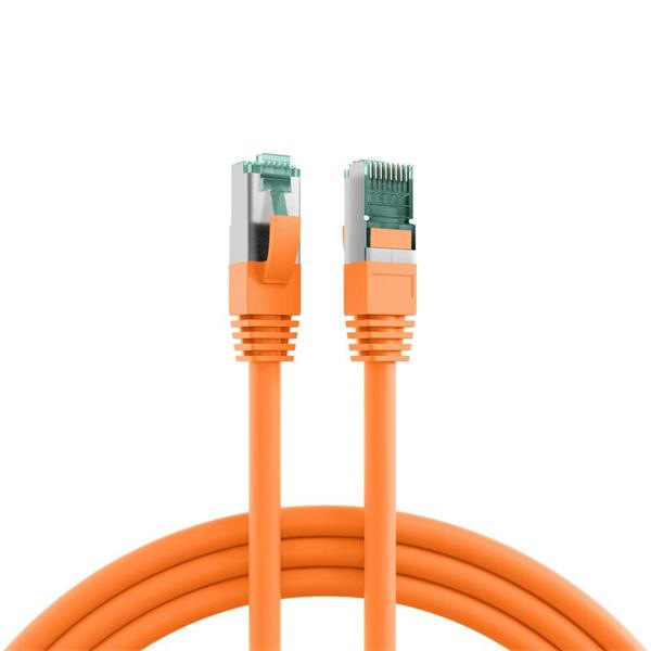 Value patch kábel Cat6A S/FTP LSOH, 7,5m oranžový