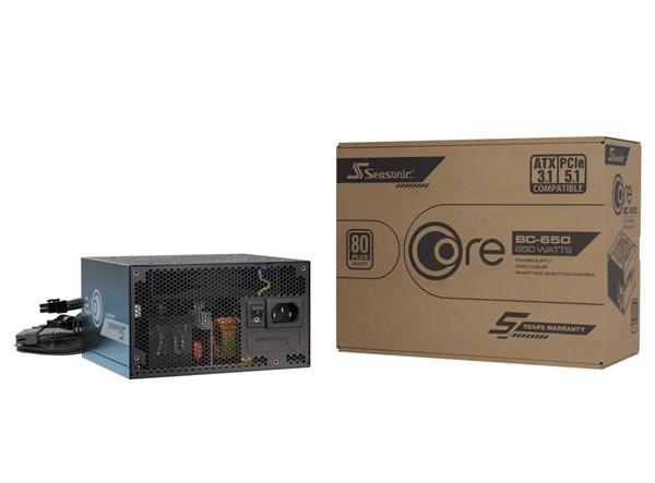 Zdroj 650W, Seasonic Core BC-650 Bronze ATX 3.1