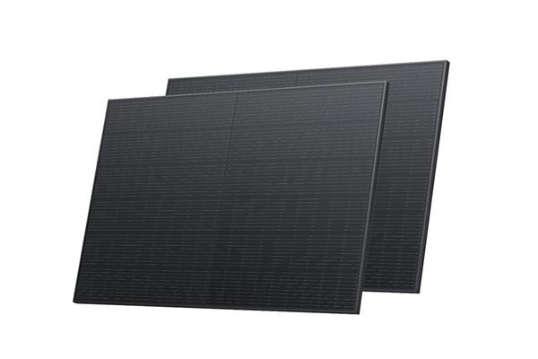EcoFlow sada dvoch 400W pevných solárnych panelov