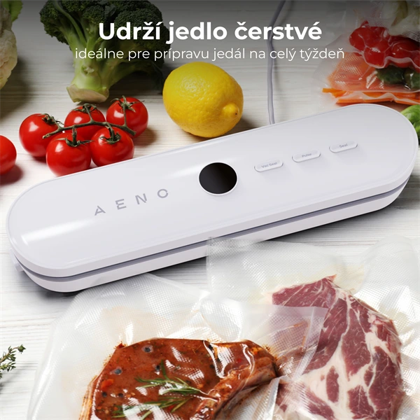 AENO Vákuovacka VS3: 85W, 70kPa, Režim suchého/vlhkého utesn