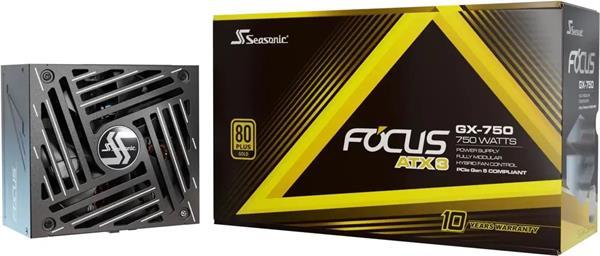 Zdroj 850W, SEASONIC FOCUS GX-750 ATX3.0 v4 GOLD modular, re