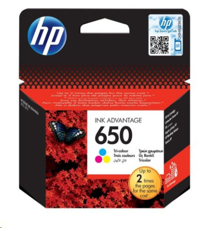 HP náplň c. 650 trojfarebná 200str