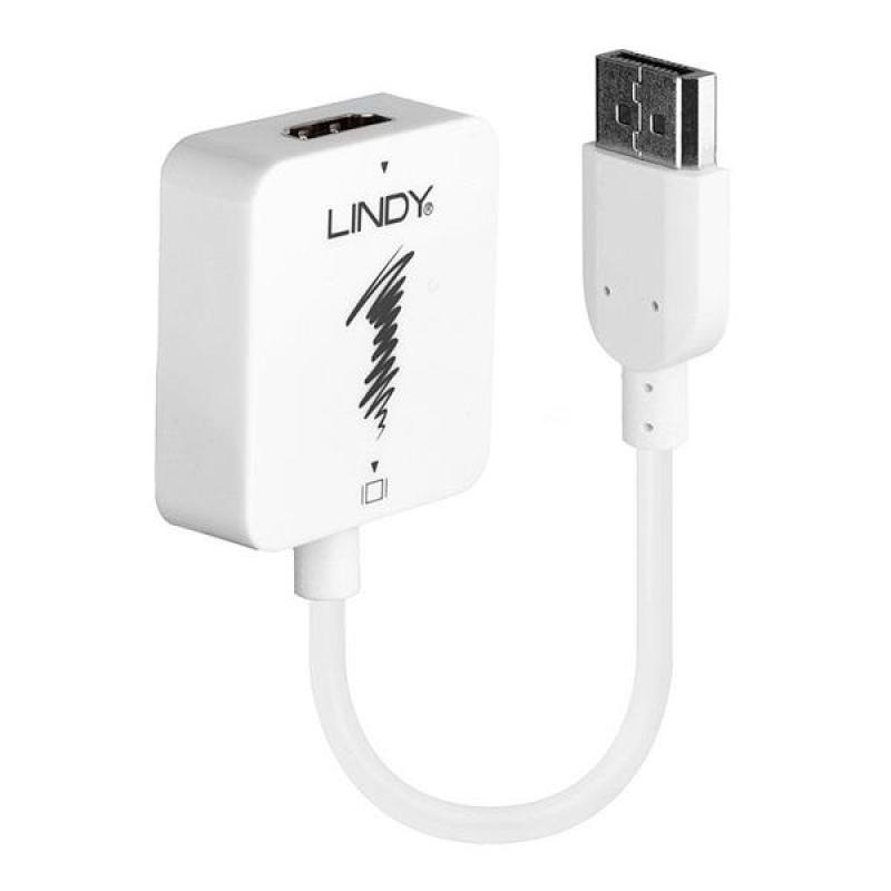 Lindy Konvertor HDMI na DisplayPort F/M podpora 4K UHD 15cm