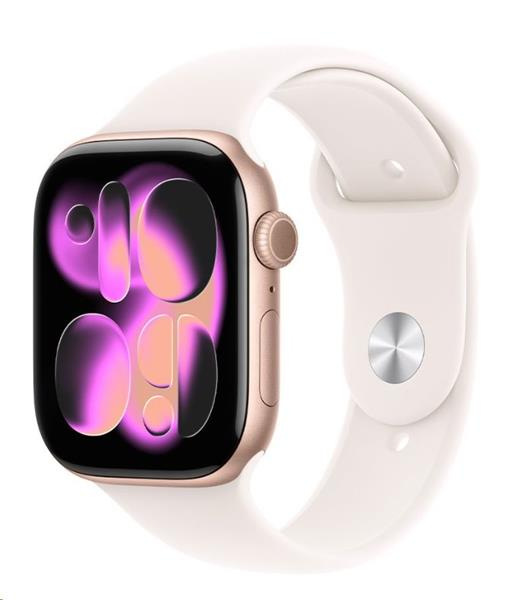 Apple Watch Series 11 GPS 42mm Rose Gold Aluminium Case with