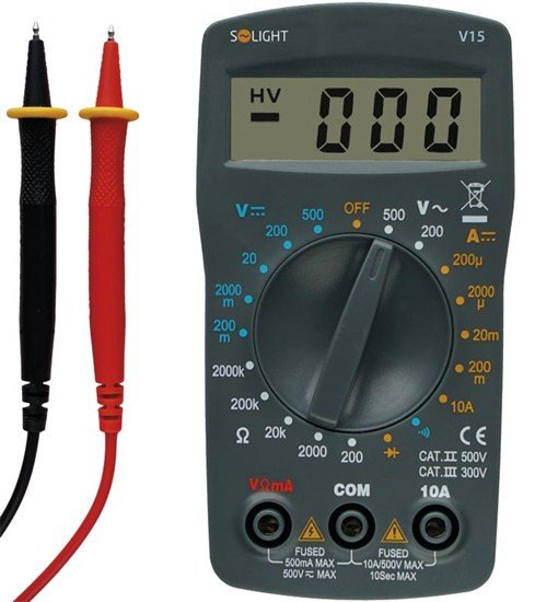 Solight multimeter, test diódy, ochrana proti preťaženiu, bz