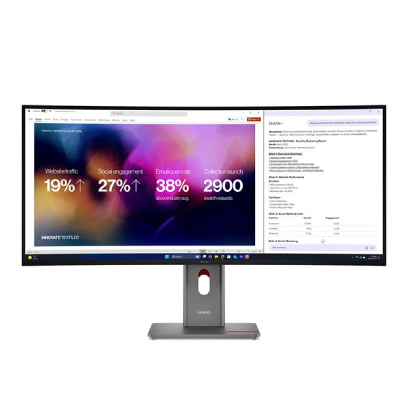 Lenovo P40WD-40 39.7" 5120x2160 2000:1 400cd 4ms HDMI+DP+USB