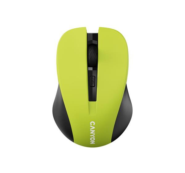Canyon MW-1, Wireless optická myš USB, 800/1000/1200 dpi, žl