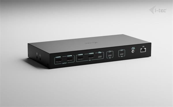 i-tec USB-C KVM Docking station for 3 Hosts, Dual Display, P