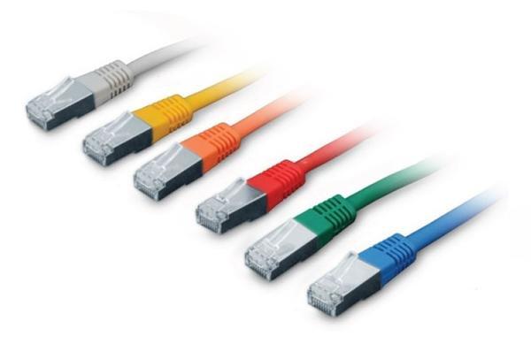 OEM patch kábel Cat5E, FTP - 1m , žltý