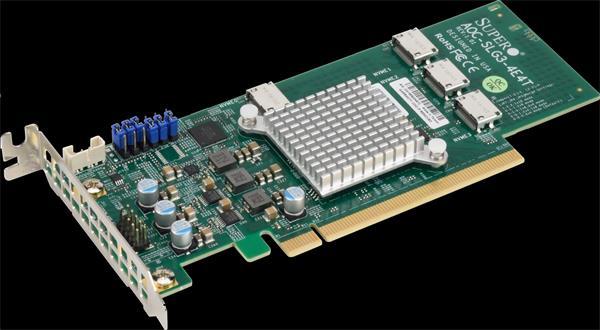 Supermicro 12.8GB/s quad-Port Gen-3 Internal NVMe Host Bus A