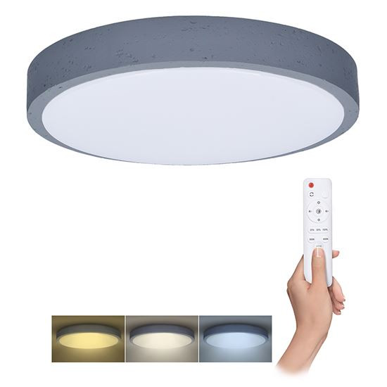 Solight LED osvetlenie s diaľkovým ovládačom Grey, 60W, 4200