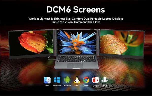 Prenosný monitor Blackview DCM6 Dual Screen 14inch 1920x1080