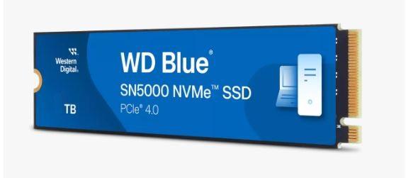 WD Blue SN5000 1TB SSD PCIe Gen4, M.2 2280, NVMe ( r5150MB/s