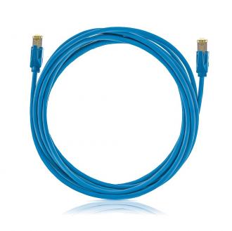 OEM patch kábel Cat6A, STP, LSOH - 5m , modrý