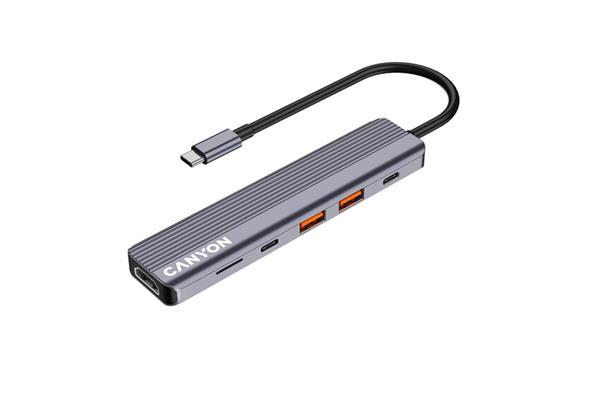 Canyon DS-17, Multiport Docking Station, 6 portov, 1xUSB-C 1