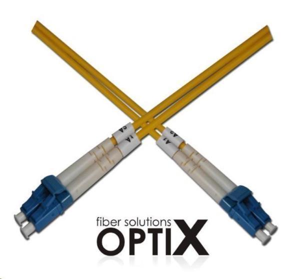 Optický  duplex kabel 09/125, LC/UPC - LC/UPC G657A, 20m