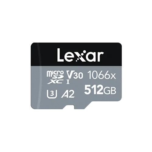 512GB Lexar® High-Performance 1066x microSDXC™ UHS-I, up to